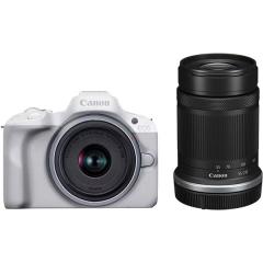 EOS R50 ダブルズームキット ホワイト★Canon春のキャッシュバック―フォトライフ応援キャンペーン―対象商品 3月8日〜5月7日★