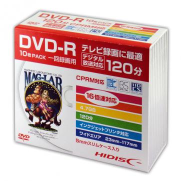 DVD-R HDDR12JCP10SC (CPRM対応・16倍速・10枚)【4984279130476】